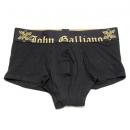 John Galliano ジョンガリアーノ/ウエストゴム マーク付きゴールドロゴローライズボクサー(ミッドナイトブラック)ボクサーパンツ